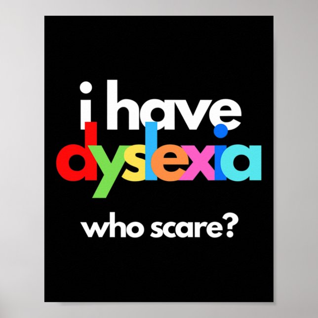 Affiche Mois de sensibilisation à la dyslexie Semaine Thér (Devant)