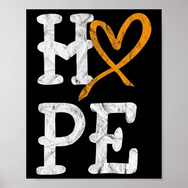 Affiche Mois de sensibilisation à la leucémie Espoir Cance (Devant)