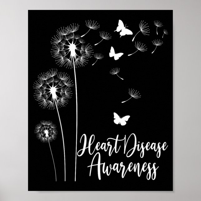 Affiche Mois de sensibilisation à la maladie cardiaque Rub (Devant)
