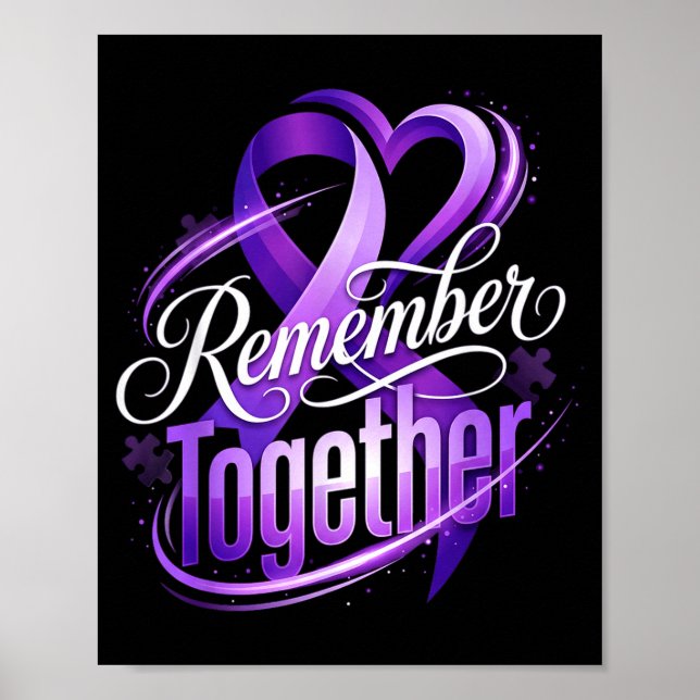 Affiche Mois de sensibilisation à la maladie d'Alzheimer e (Devant)