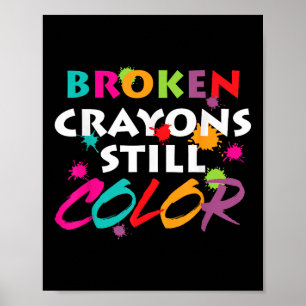 Affiche Mois de sensibilisation à la santé mentale Crayons