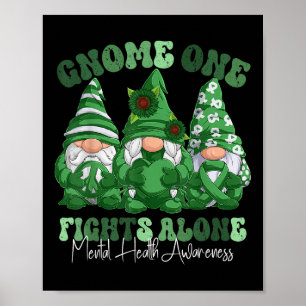 Affiche Mois de sensibilisation à la santé mentale Gnomes
