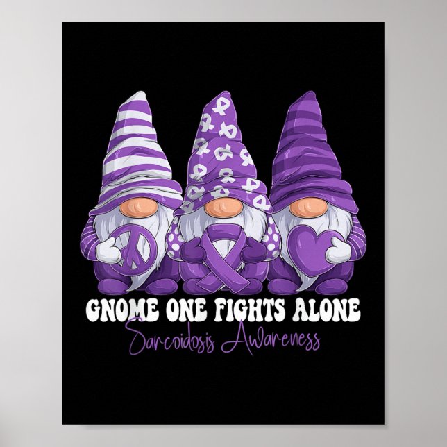 Affiche Mois de sensibilisation à la sarcoïdose Gnomes au  (Devant)