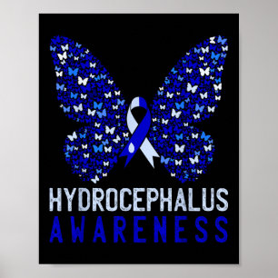 Affiche Mois de sensibilisation à l'hydrocéphalie papillon