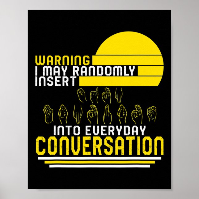 Affiche Mois de sensibilisation Asl Insérez Aléatoire Amou (Devant)