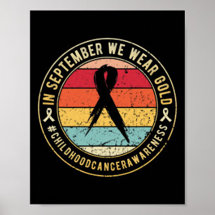 Affiche Mois De Sensibilisation Au Cancer Chez L'Enfance E