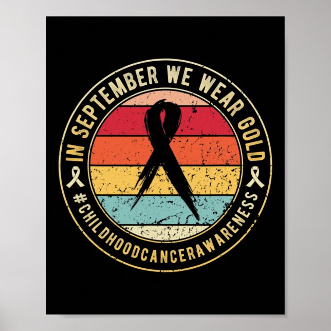 Affiche Mois De Sensibilisation Au Cancer Chez L'Enfance E (Devant)