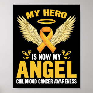 Affiche Mois de sensibilisation au cancer de l'enfance Mon