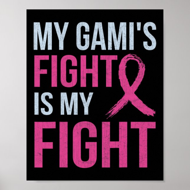 Affiche Mois de sensibilisation au cancer du sein Mon comb (Devant)