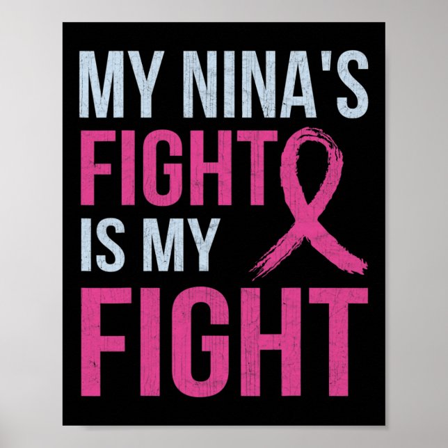 Affiche Mois de sensibilisation au cancer du sein Mon comb (Devant)