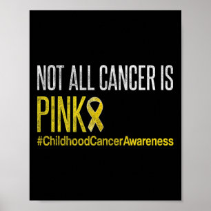 Affiche Mois de sensibilisation au cancer infantile Ruban 