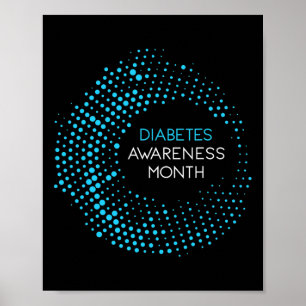 Affiche Mois de sensibilisation au diabète pour la diabéti