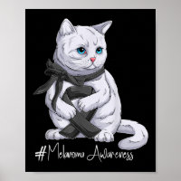 Mois de sensibilisation au mélanome Chat noir au r