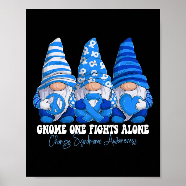 Affiche Mois de sensibilisation au syndrome de charge Bleu (Devant)