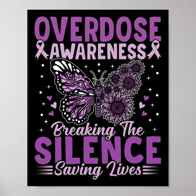 Affiche Mois de sensibilisation aux surdoses Dépendance au (Devant)