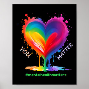 Affiche Mois De Sensibilisation En Santé Mentale Pour Les