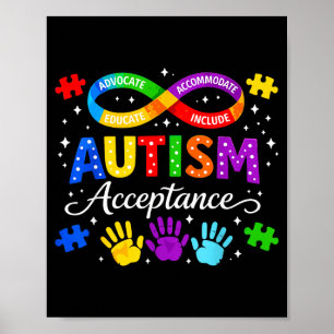 Affiche Mois de sensibilisation et d'acceptation de l'auti