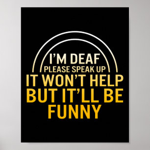 Affiche Mois de sensibilisation Je suis Sourd S'il vous pl