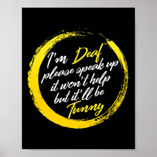 Affiche Mois de sensibilisation Je suis Sourd S'il vous pl