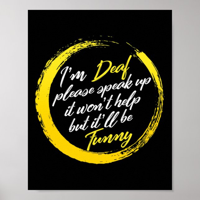 Affiche Mois de sensibilisation Je suis Sourd S'il vous pl (Devant)