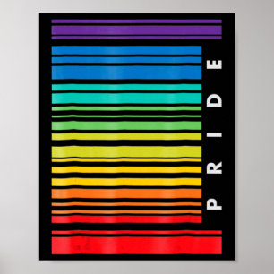 Affiche Mois de sensibilisation LGBT Code barre Pride Pans