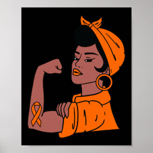Affiche Mois de sensibilisation Orange Ribbon Warriors Cad