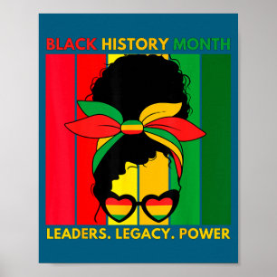 Affiche mois d'histoire des Noirs afro-américain