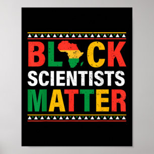 Affiche Mois drôle de l'histoire noire Scientifiques noirs