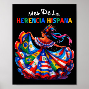 Affiche Mois du patrimoine hispanique Mois du patrimoine h