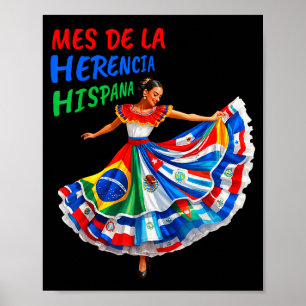 Affiche Mois du patrimoine hispanique Mois du patrimoine h