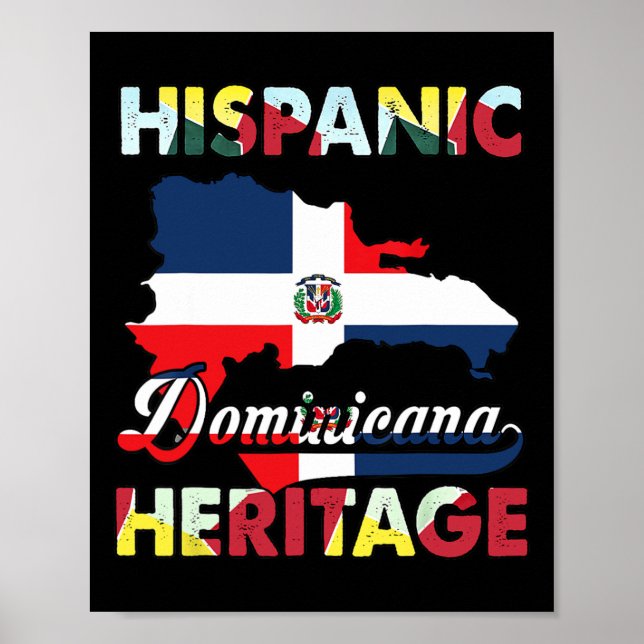 Affiche Mois du patrimoine hispanique République Dominicai (Devant)