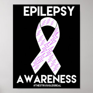 Affiche Mois Violet de sensibilisation à l'épilepsie Enfan