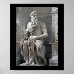 Affiche Moïse de Michelangelo
