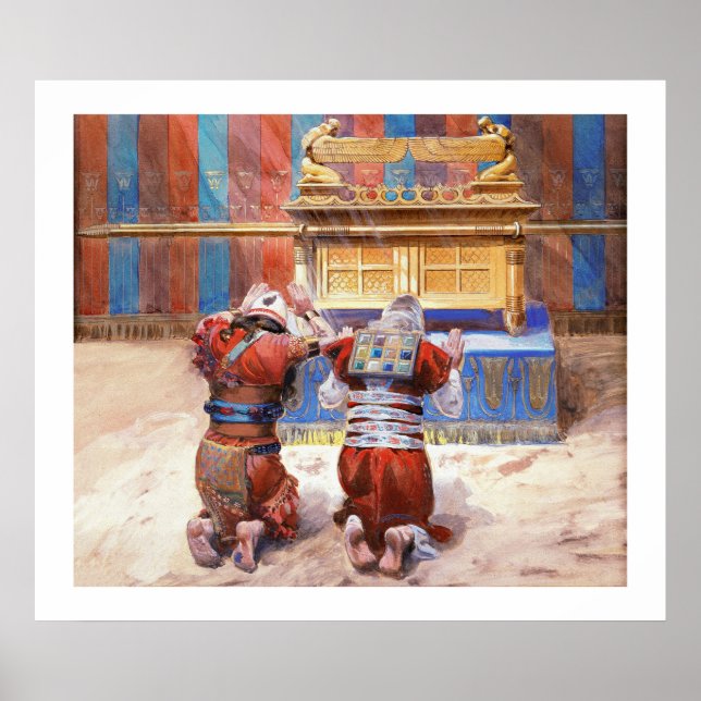 Affiche Moïse et Josué dans le Tabernacle par James Tissot (Devant)