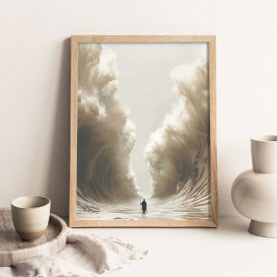 Affiche Moïse fendant la mer Rouge, Peinture chrétienne, J