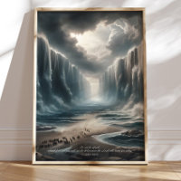 Moïse Partir de la Mer Rouge Bible Verse Art, Exod