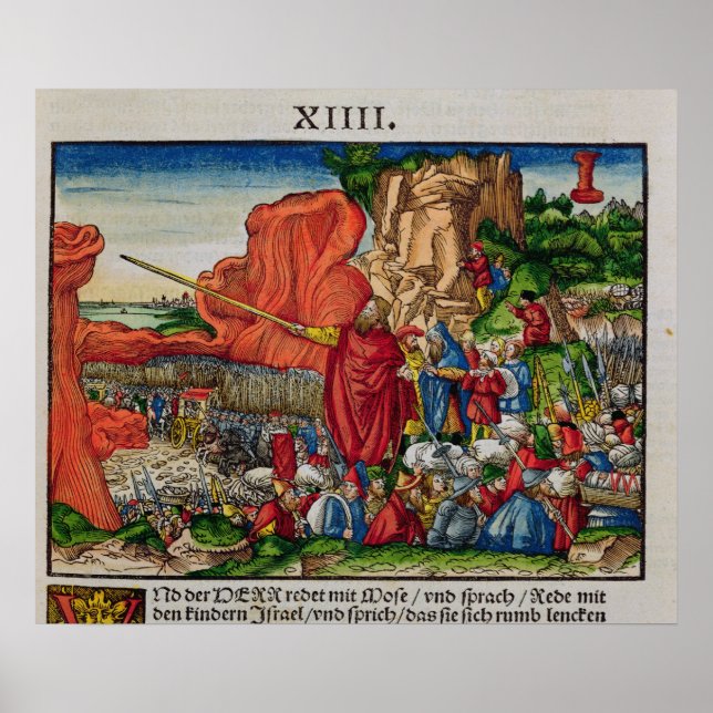 Affiche Moïse traversant la mer Rouge (Devant)