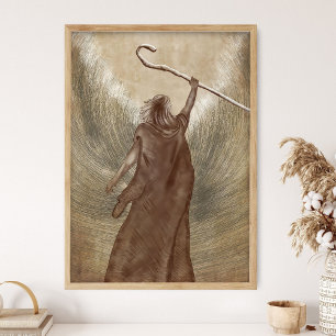 Affiche Moïse traverse la mer Morte, Ancien Testament, Bib