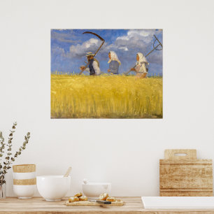 Affiche Moissonneurs Anna Ancher