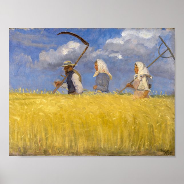 Affiche Moissonneurs | Anna Ancher | (Devant)