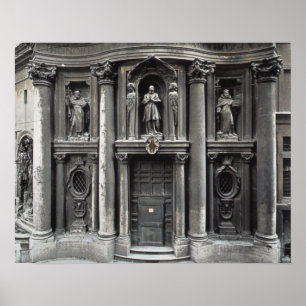 Affiche Moitié inférieure de la façade, 1637-41