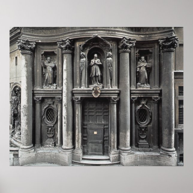 Affiche Moitié inférieure de la façade, 1637-41 (Devant)