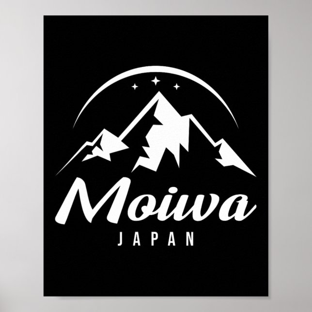 Affiche Moiwa Japon Station de ski Ski Snowboard (Devant)