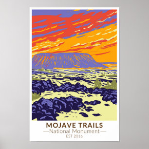 Affiche Mojave Trails National Monument Amboy Crater