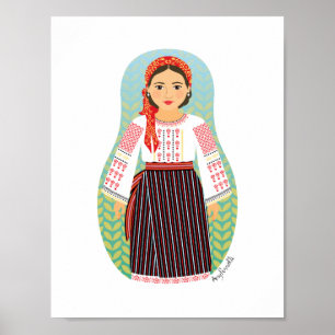 Affiche moldave Matryoshka
