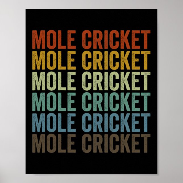 Affiche Mole Cricket Retro  (Devant)