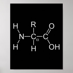 Affiche Molécule Protéine - Gymnase Et Chimie Construction