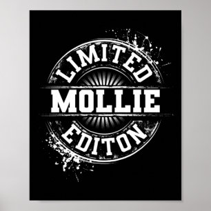 Affiche Mollie édition limitée drôle nom personnalisé cade