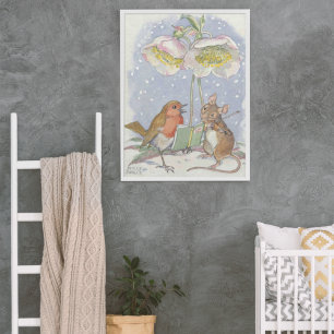 Affiche Molly Brett chantant Red Robin Mouse Violon