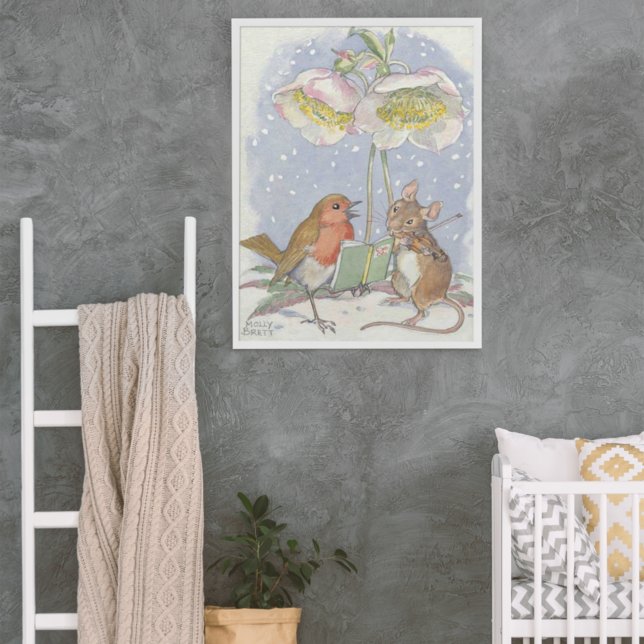 Affiche Molly Brett chantant Red Robin Mouse Violon (Créateur téléchargé)